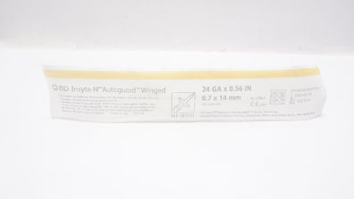 BD 381511 BD Insyte-N Autoguard Shielded I.V. Cath. Winged 24Ga x 0.56inch